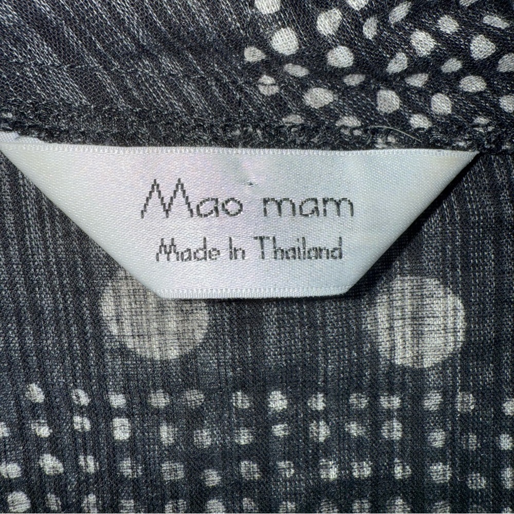 Mao Mam Made in Thailand Oversized Top-Lagenlook-Short Sleeve-One Size - Picture 6 of 10